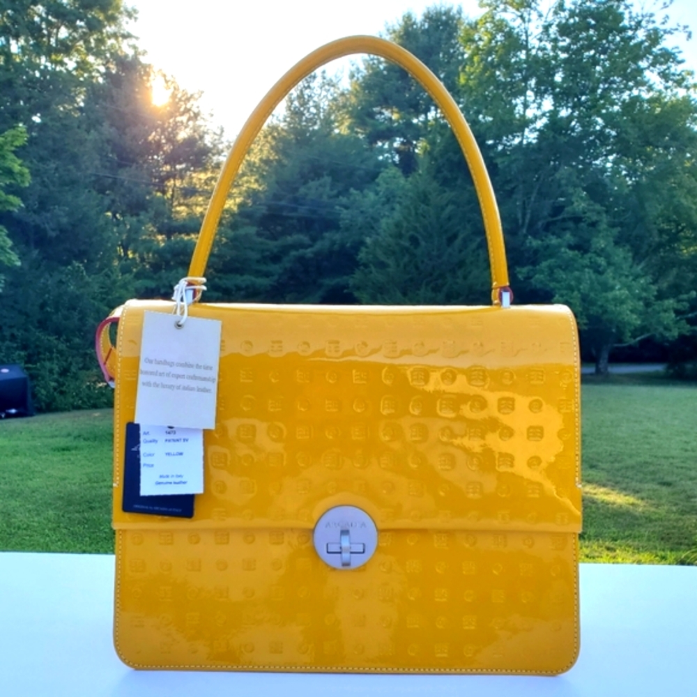 NWT 100% Genuine Leather Arcadia Satchel.